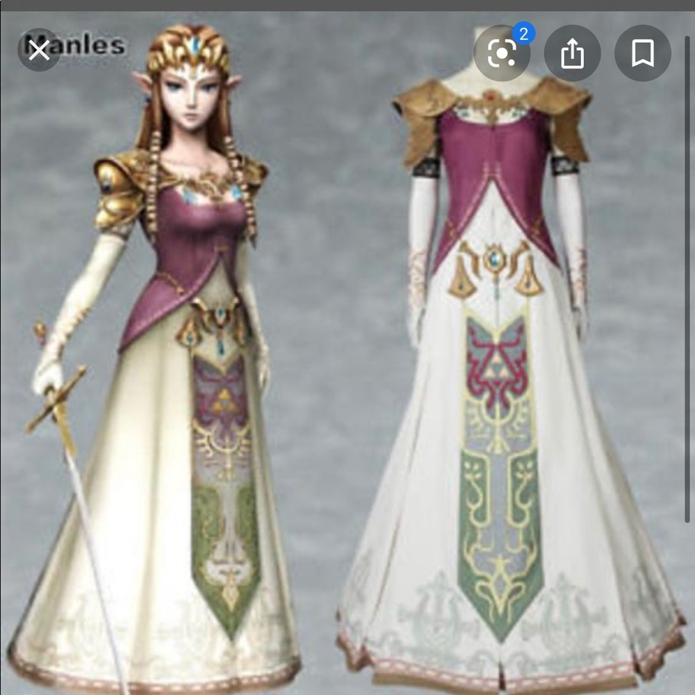 Princess Zelda cosplay costume